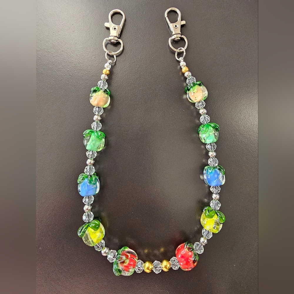 Bohemian Trinkets Persimmon Bag Charm Glows In The Dark!